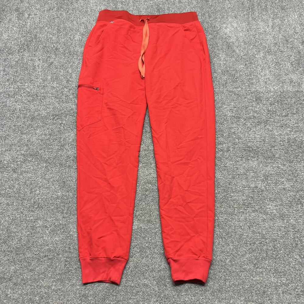 FIGS Pants Womens Small Red Technical Collection Scrub Jogger Pockets Work